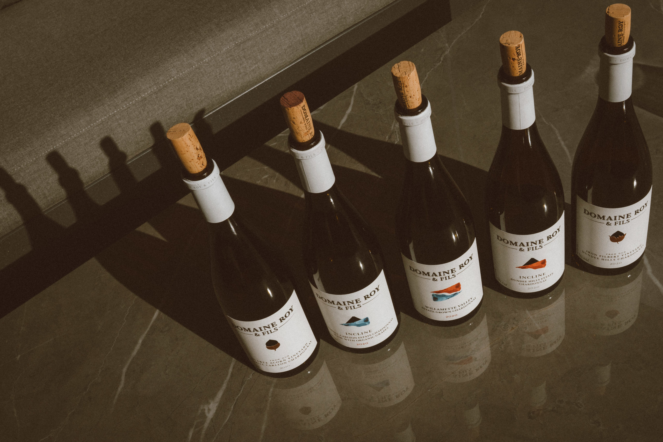 Lineup of Domaine Roy & fils Wines from our Estate Vineyards