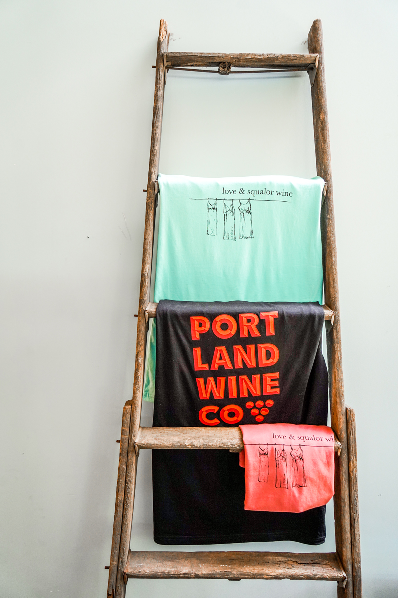 portland wine company and love and squalor logos
