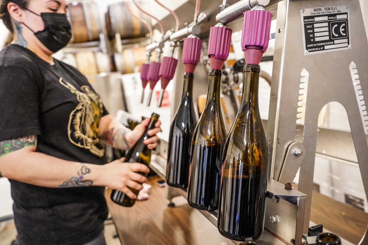 bottling at portland wine company