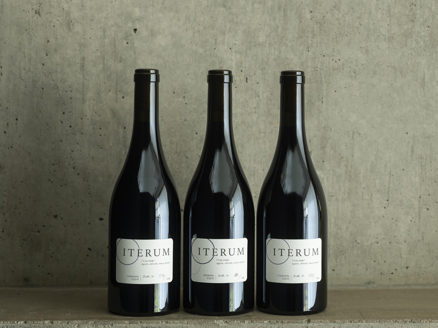 Iterum Pinot Noir Trio of Bottles