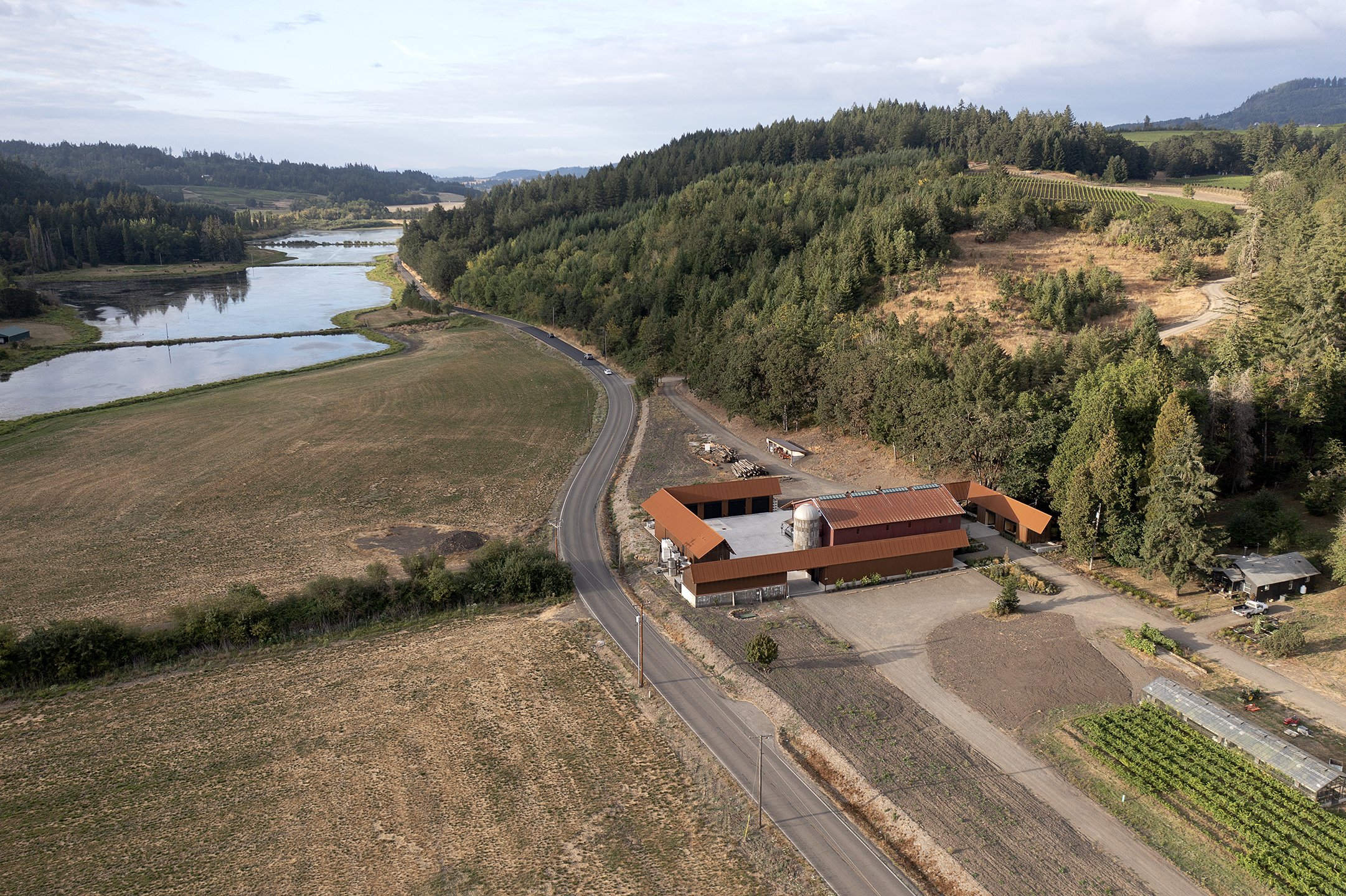 Aerial of the Etzel Farm