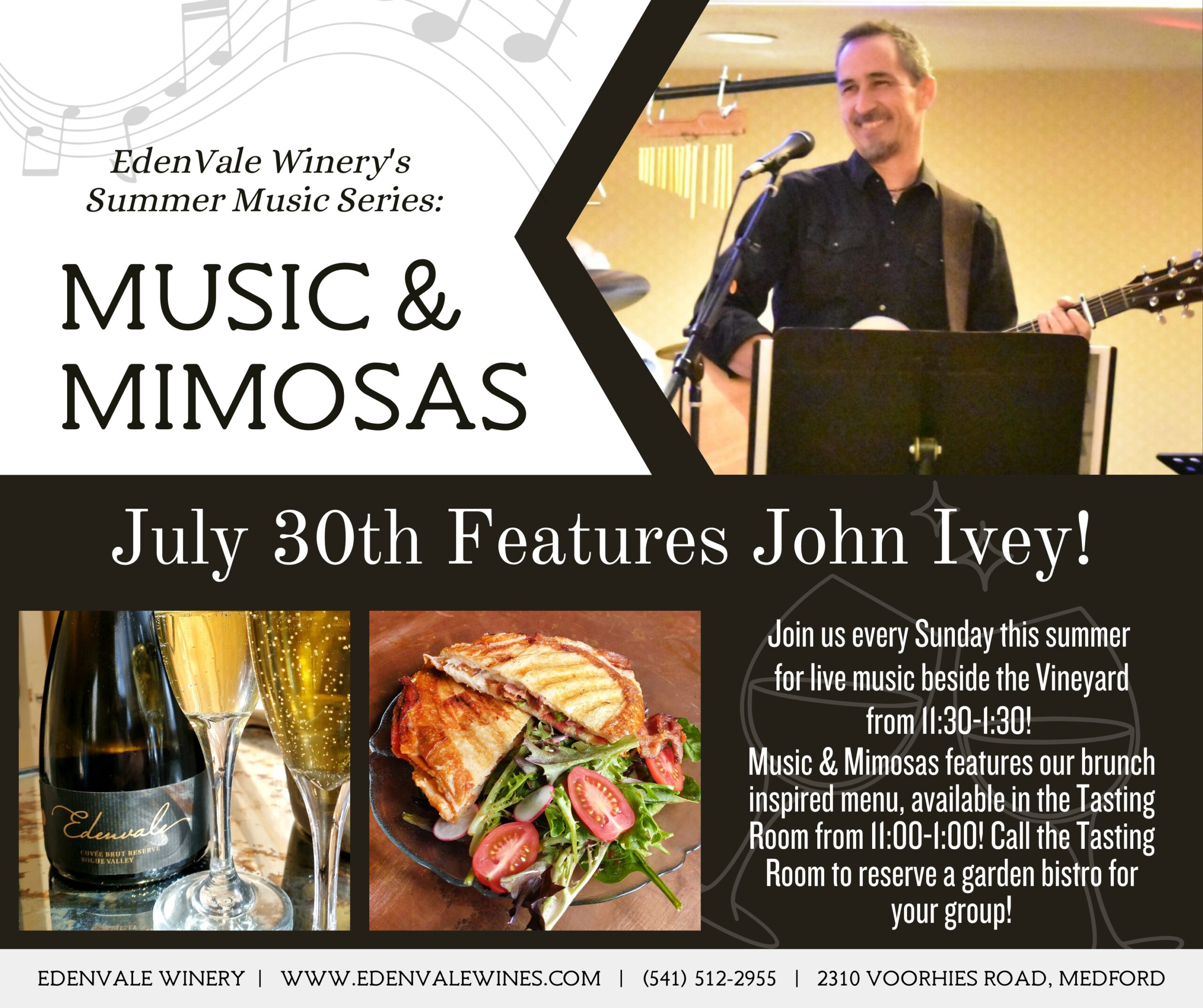 Music & Mimosas at EdenVale Winery