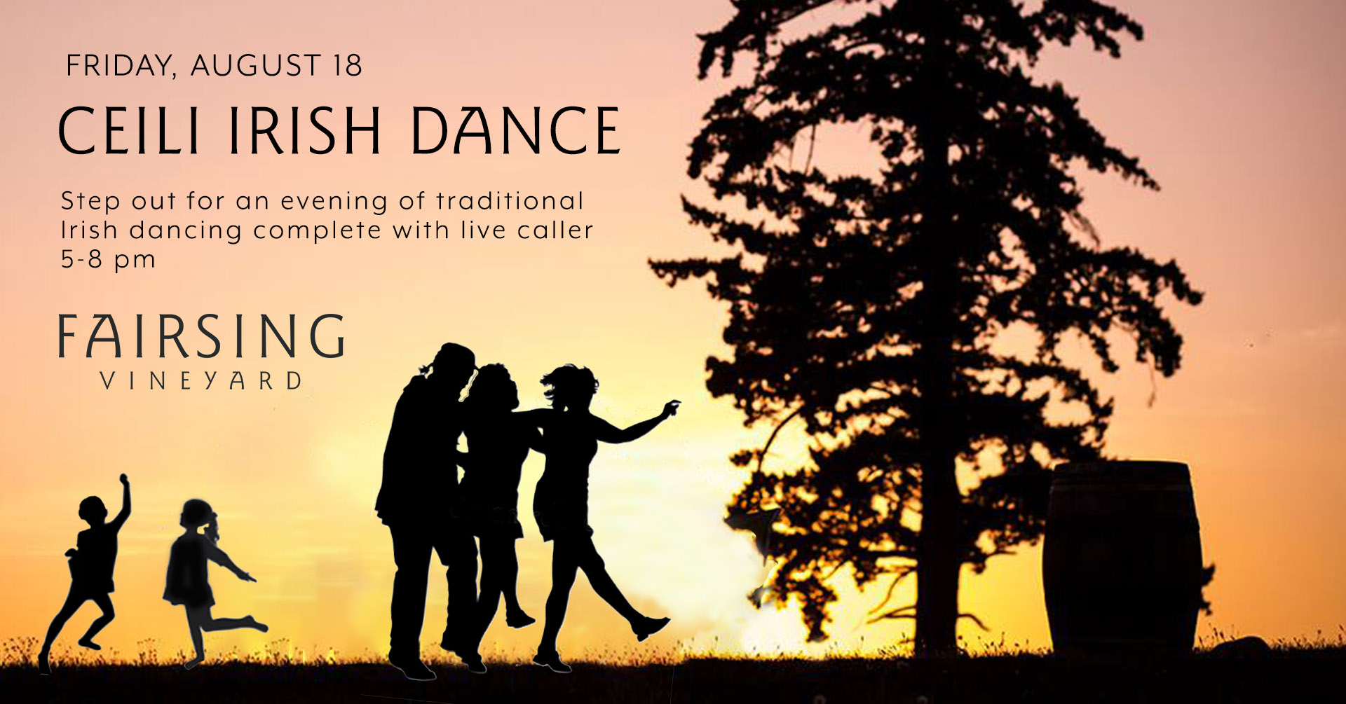 Ceili Irish Dancing at Fairsing Vineyard