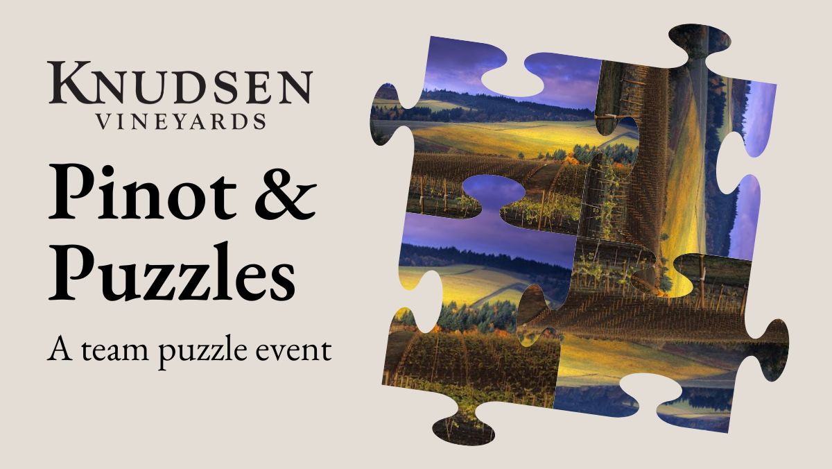 Pinot & Puzzles – A team jigsaw puzzle event
