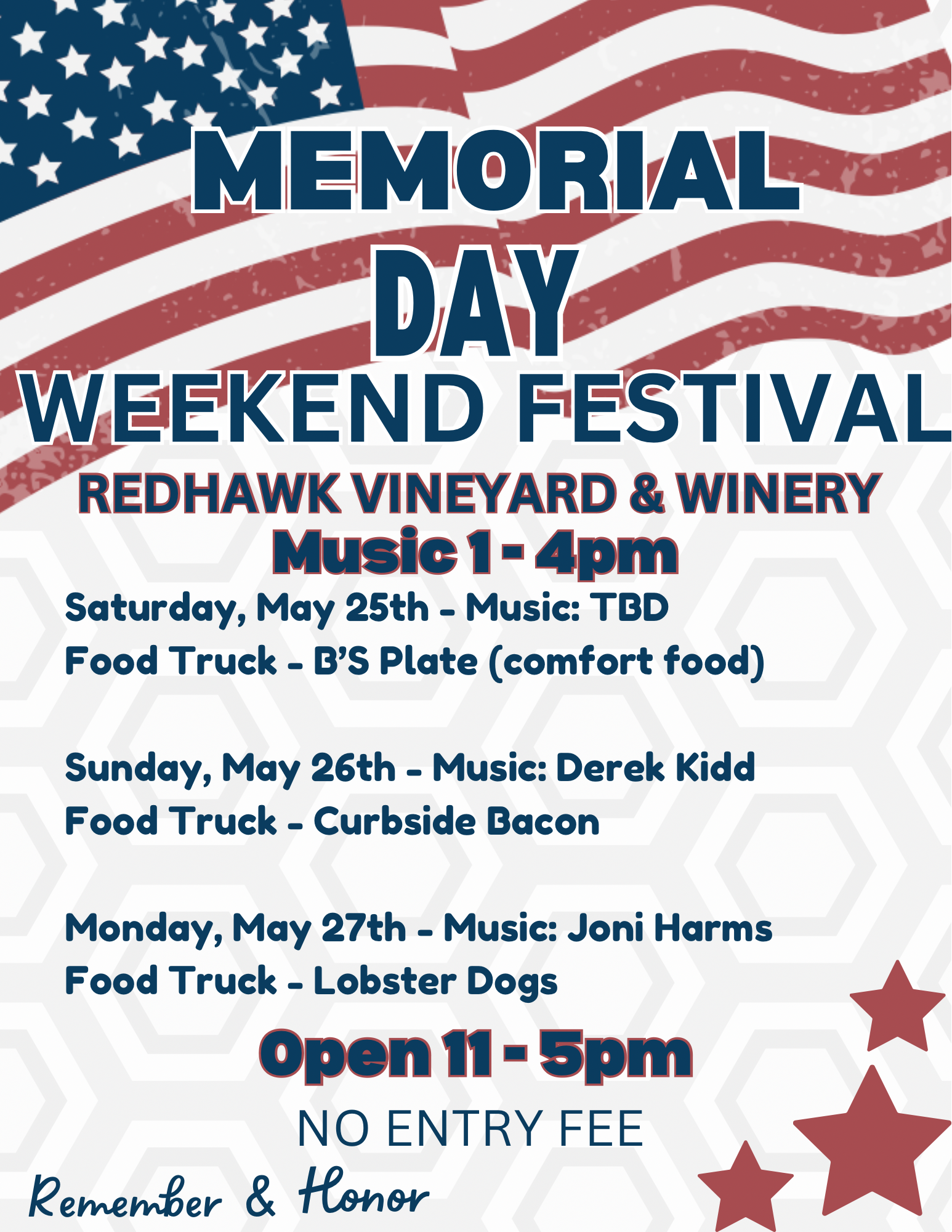 Redhawk Memorial Day Weekend Festival