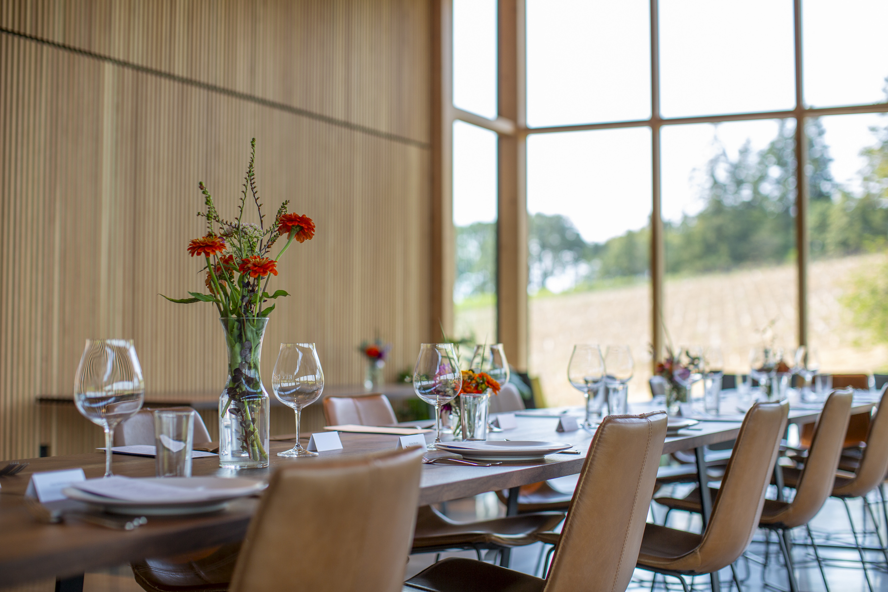 The Estate Room at Elk Cove Vineyards, built in 2024