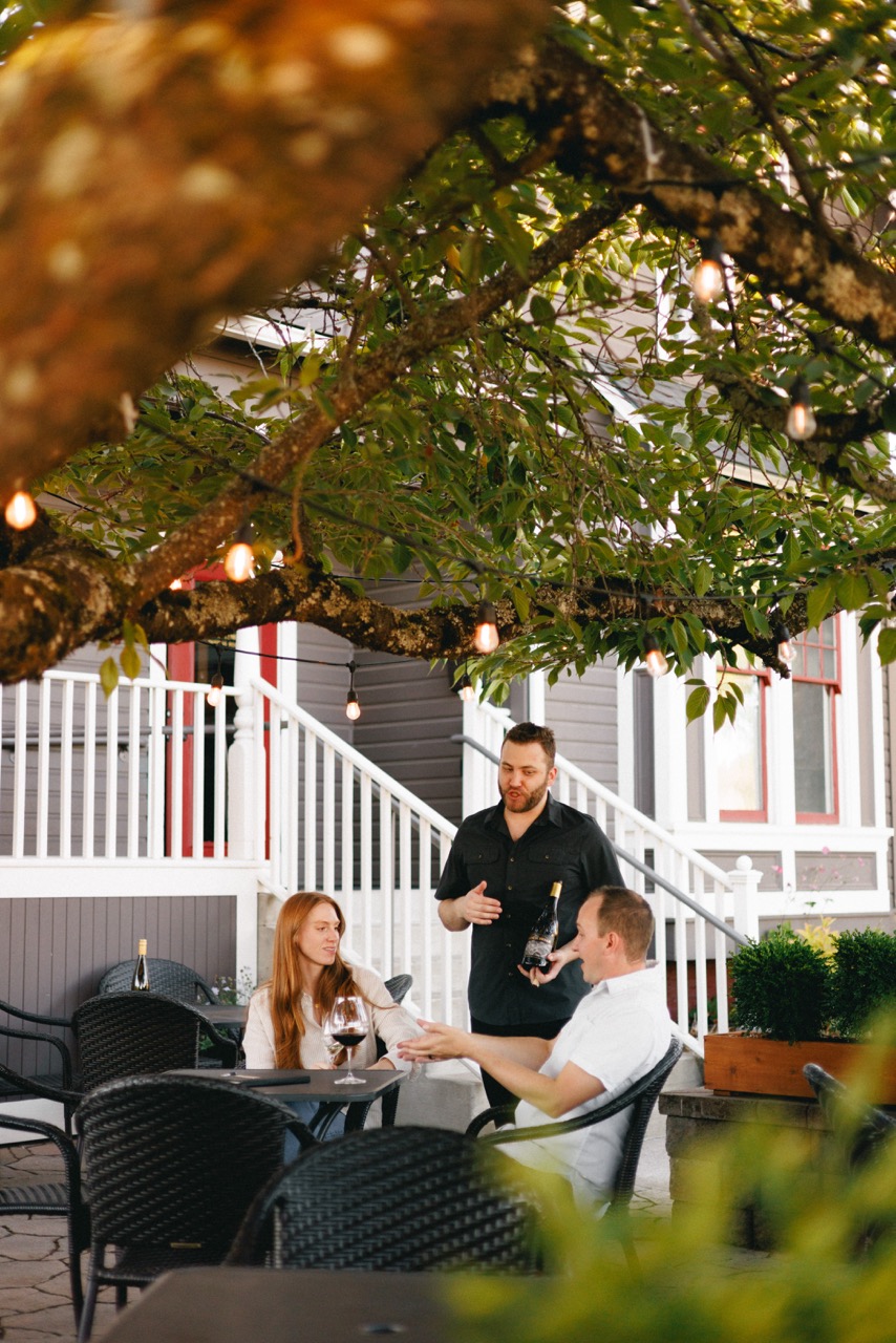 Domaine Lumineux Tasting Room Patio