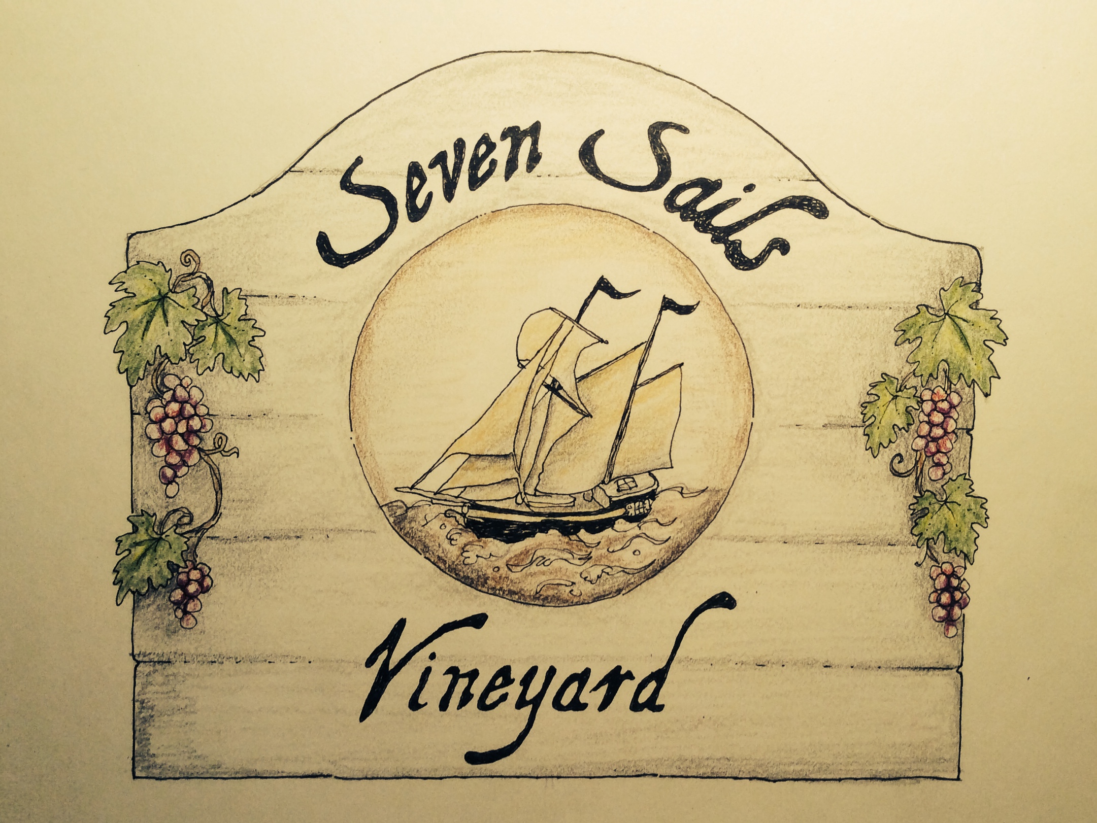 Seven Sails Vineyard Logo