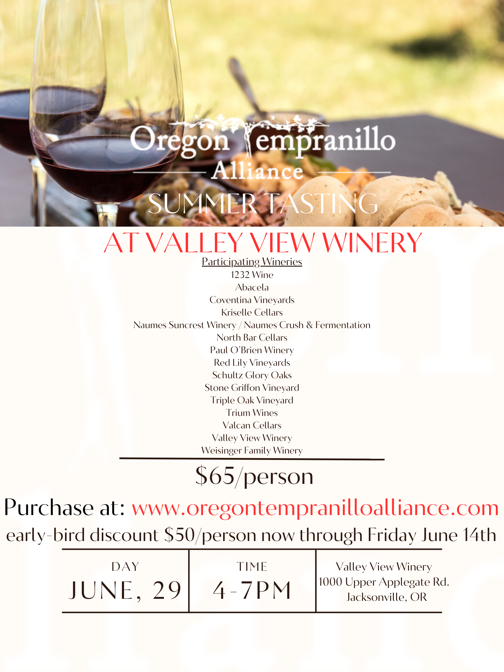 Oregon Tempranillo Alliance Summer Tasting
