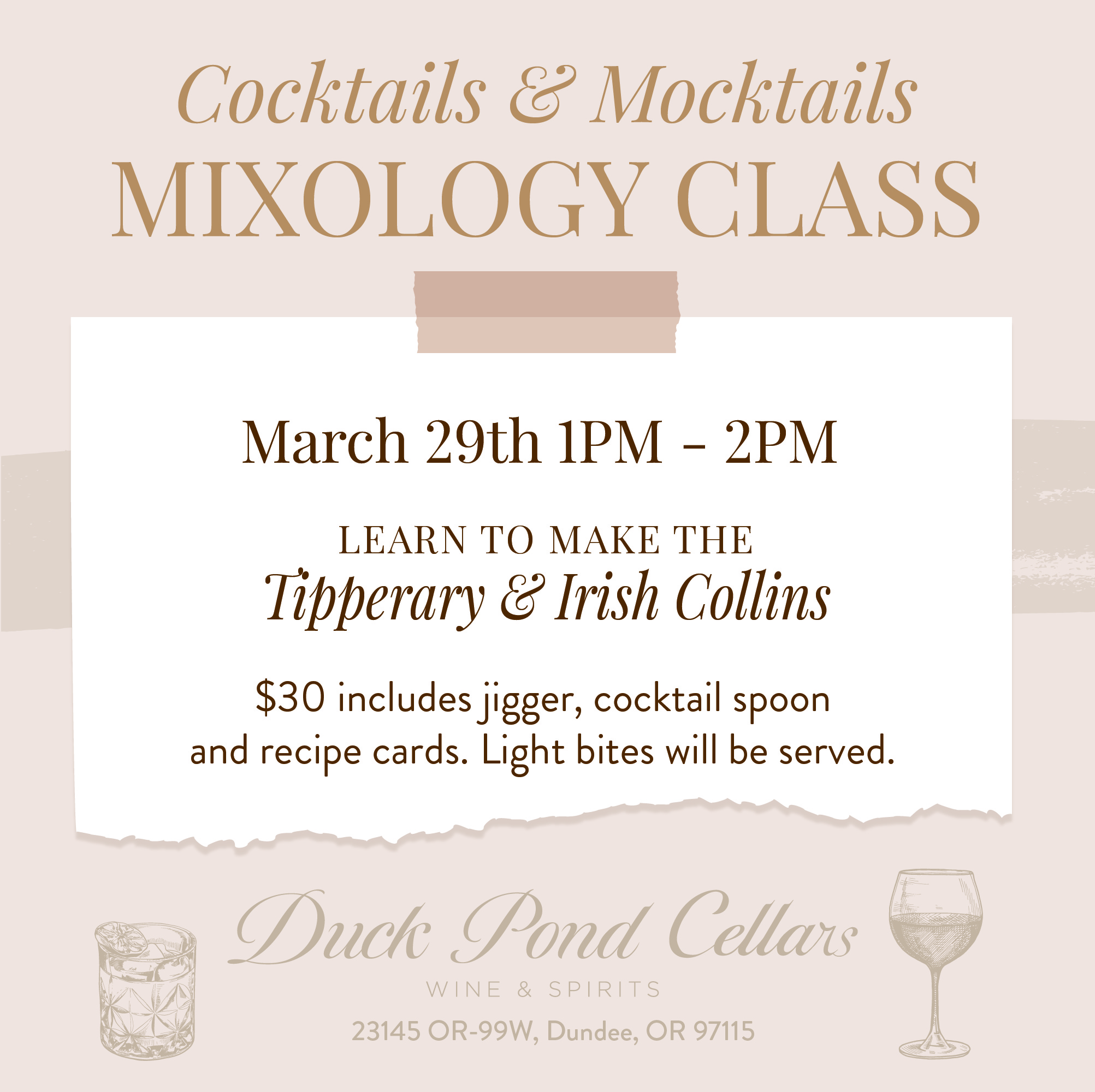 March Mixology Class